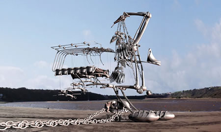 Machine On Beach