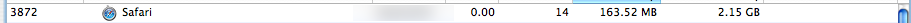 safari memory usage